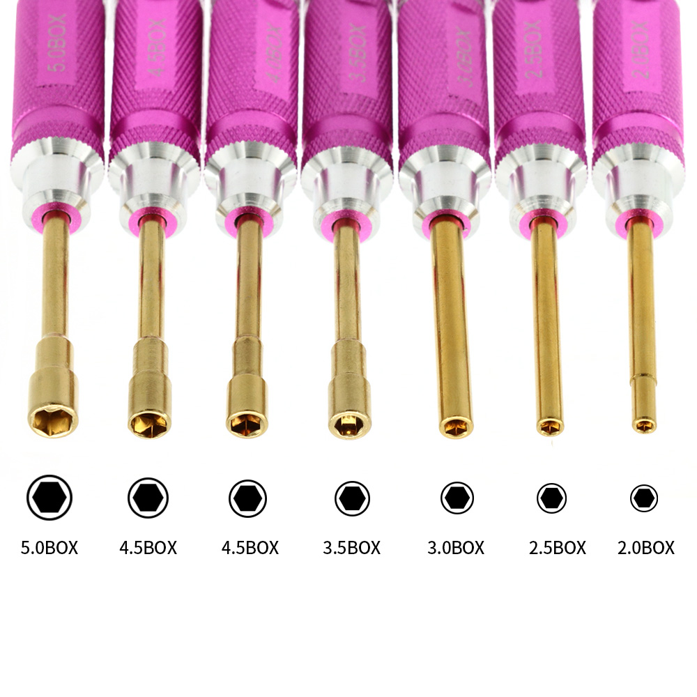 Rc Hobbyking - 7 Stuks Zeskantmoer Sleutel Socket Schroef