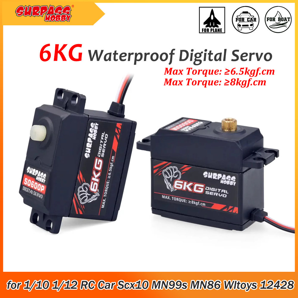 Rc Hobbyking - Overtref Hobby 6KG Waterdichte Digitale Servo