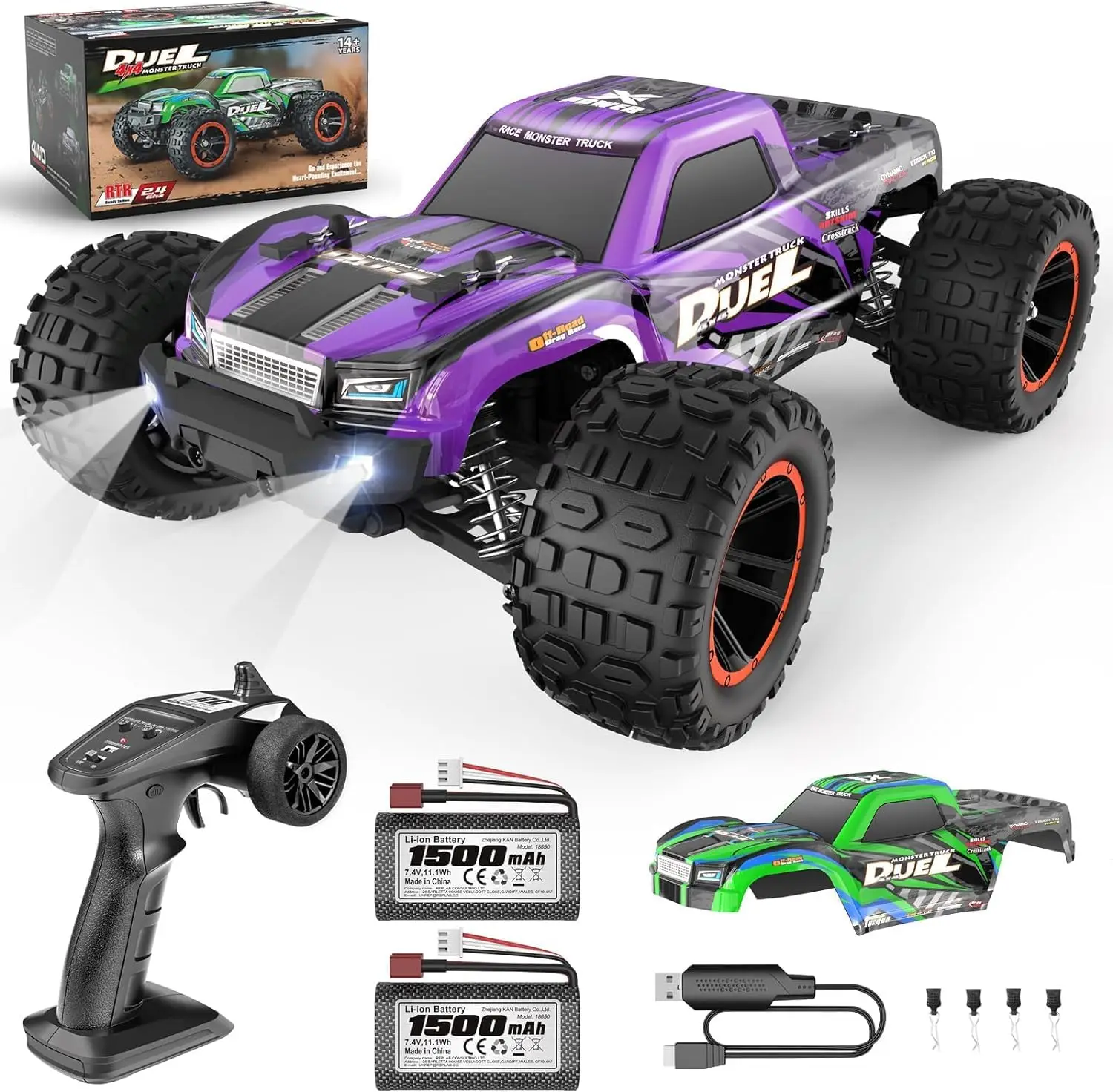 1:14 RC Trucks, Hoge-snelheid  - Rc Hobby Monster Truck recensie en prijs
