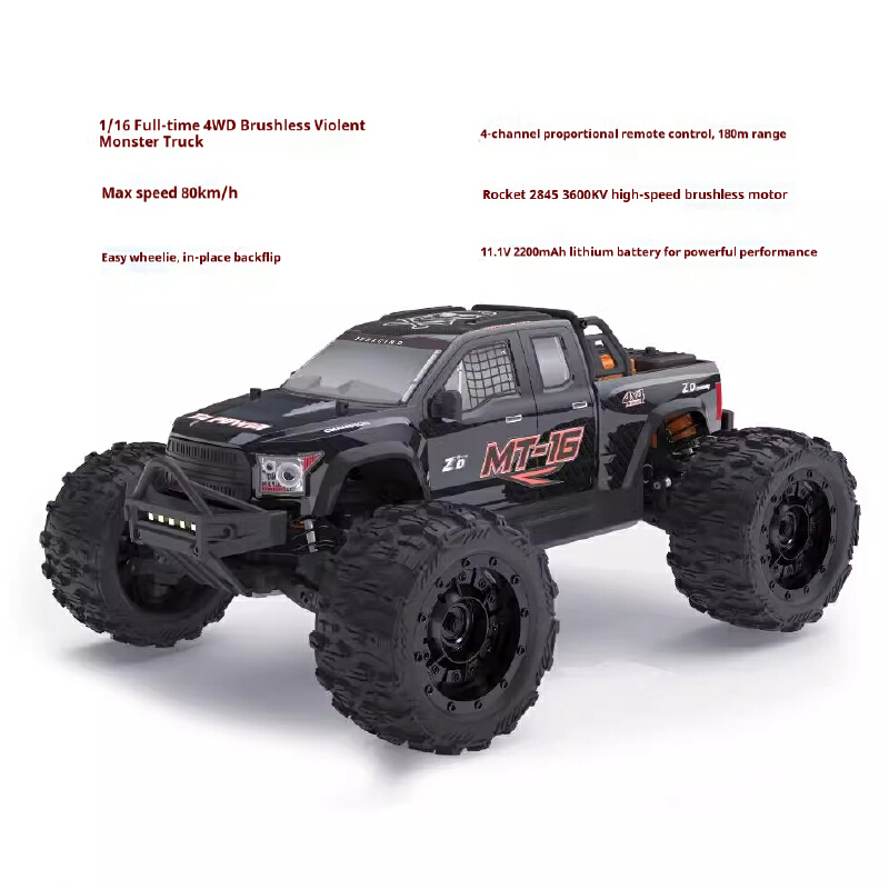 ZD MT16 1/16 schaal borstelloz - Rc Hobby Monster Truck recensie en prijs